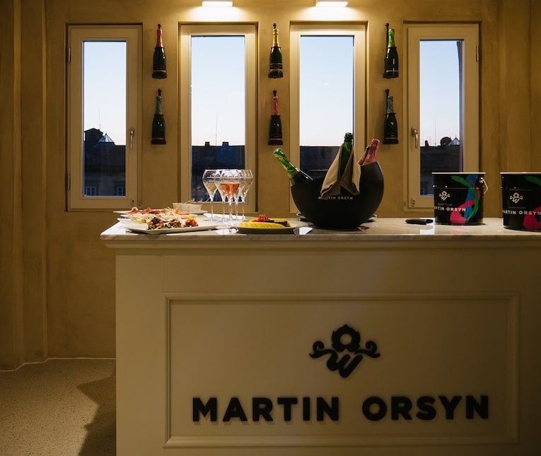 Sommità Martin Des Orsyn Champagne rooftop